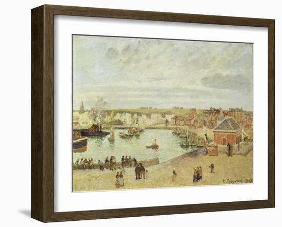 The Harbour at Dieppe, 1902-Camille Pissarro-Framed Giclee Print