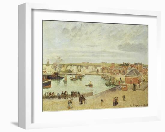 The Harbour at Dieppe, 1902-Camille Pissarro-Framed Giclee Print