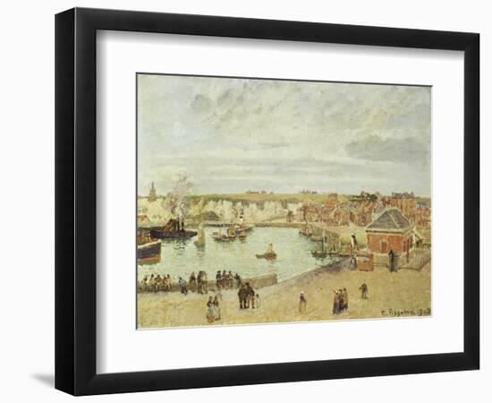 The Harbour at Dieppe, 1902-Camille Pissarro-Framed Giclee Print