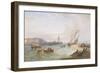 The Harbour at Hartlepool-John Wilson Carmichael-Framed Giclee Print