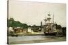 The Harbour at Honfleur-Karl Pierre Daubigny-Stretched Canvas