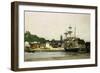 The Harbour at Honfleur-Karl Pierre Daubigny-Framed Giclee Print