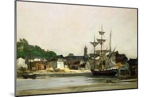 The Harbour at Honfleur-Karl Pierre Daubigny-Mounted Giclee Print