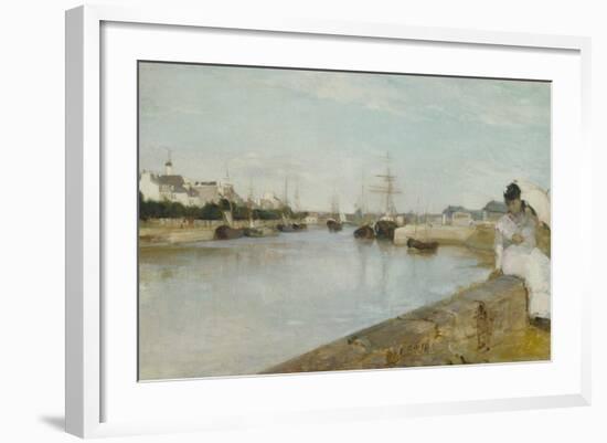 The Harbour at Lorient, 1869-Berthe Morisot-Framed Giclee Print