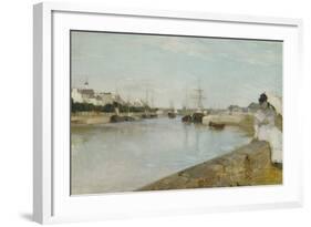 The Harbour at Lorient, 1869-Berthe Morisot-Framed Giclee Print