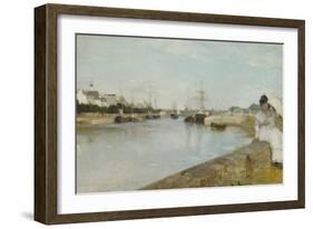 The Harbour at Lorient, 1869-Berthe Morisot-Framed Giclee Print