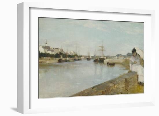 The Harbour at Lorient, 1869-Berthe Morisot-Framed Giclee Print