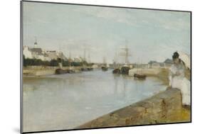 The Harbour at Lorient, 1869-Berthe Morisot-Mounted Giclee Print