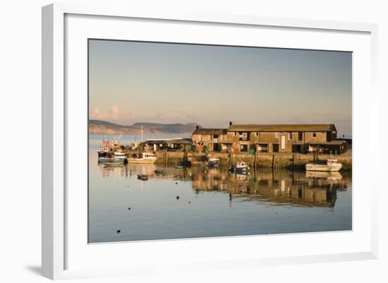 The Harbour at Lyme Regis Taken from the Cobb, Dorset, England, United Kingdom, Europe-John Woodworth-Framed Photographic Print