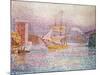 The Harbour at Marseilles, 1907-Paul Signac-Mounted Giclee Print