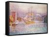 The Harbour at Marseilles, 1907-Paul Signac-Framed Stretched Canvas