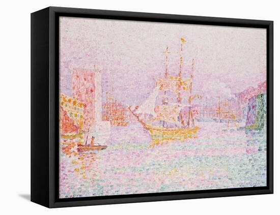 The Harbour at Marseilles-Paul Signac-Framed Stretched Canvas