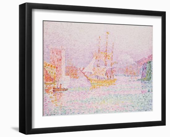 The Harbour at Marseilles-Paul Signac-Framed Giclee Print