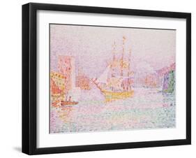 The Harbour at Marseilles-Paul Signac-Framed Giclee Print