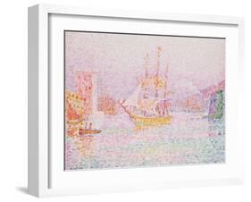 The Harbour at Marseilles-Paul Signac-Framed Giclee Print