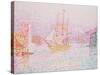 The Harbour at Marseilles-Paul Signac-Stretched Canvas
