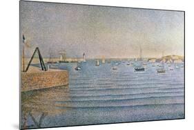 The Harbour at Portrieux, 1888-Paul Signac-Mounted Giclee Print