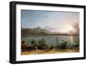 The Harbour at Rio De Janeiro, 1864-Martin Johnson Heade-Framed Giclee Print