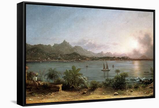 The Harbour at Rio De Janeiro, 1864-Martin Johnson Heade-Framed Stretched Canvas