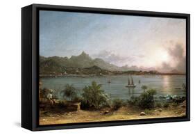 The Harbour at Rio De Janeiro, 1864-Martin Johnson Heade-Framed Stretched Canvas