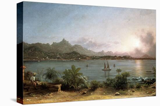 The Harbour at Rio De Janeiro, 1864-Martin Johnson Heade-Stretched Canvas