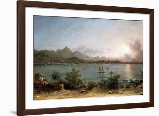 The Harbour at Rio De Janeiro, 1864-Martin Johnson Heade-Framed Giclee Print