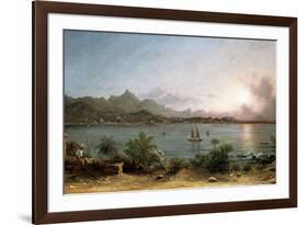 The Harbour at Rio De Janeiro, 1864-Martin Johnson Heade-Framed Giclee Print