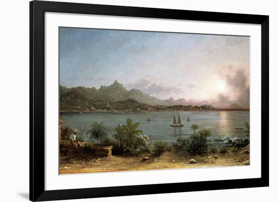 The Harbour at Rio De Janeiro, 1864-Martin Johnson Heade-Framed Giclee Print