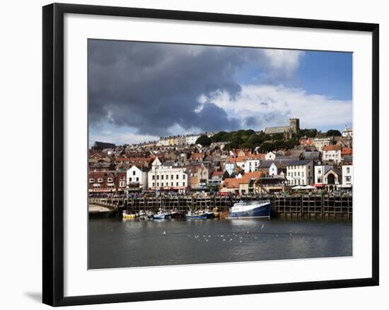 The Harbour at Scarborough, North Yorkshire, Yorkshire, England, United Kingdom, Europe-Mark Sunderland-Framed Photographic Print