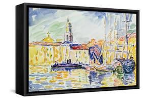 The Harbour at St. Tropez, c.1905-Paul Signac-Framed Stretched Canvas