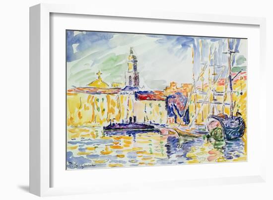 The Harbour at St. Tropez, c.1905-Paul Signac-Framed Giclee Print