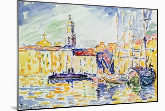 The Harbour at St. Tropez, c.1905-Paul Signac-Mounted Giclee Print