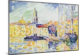 The Harbour at St. Tropez, c.1905-Paul Signac-Mounted Giclee Print