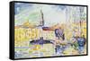 The Harbour at St. Tropez, c.1905-Paul Signac-Framed Stretched Canvas