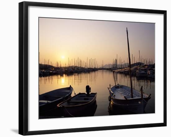 The Harbour at Sunrise, Puerto Pollensa, Mallorca (Majorca), Balearic Islands, Spain, Mediterranean-Ruth Tomlinson-Framed Photographic Print