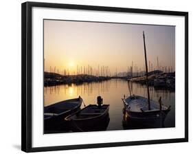 The Harbour at Sunrise, Puerto Pollensa, Mallorca (Majorca), Balearic Islands, Spain, Mediterranean-Ruth Tomlinson-Framed Photographic Print