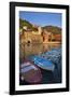 The Harbour at Sunset in Vernazza-Mark Sunderland-Framed Photographic Print