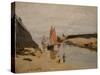 The Harbour at Trouville-Claude Monet-Stretched Canvas