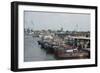 The harbour, Bandar-e Anzali, Iran, Middle East-James Strachan-Framed Photographic Print