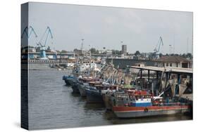 The harbour, Bandar-e Anzali, Iran, Middle East-James Strachan-Stretched Canvas