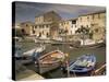 The Harbour, Centauri Port, Corsica, France-Michael Busselle-Stretched Canvas