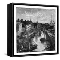 The Harbour, Copenhagen, Denmark-null-Framed Stretched Canvas