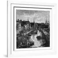 The Harbour, Copenhagen, Denmark-null-Framed Giclee Print