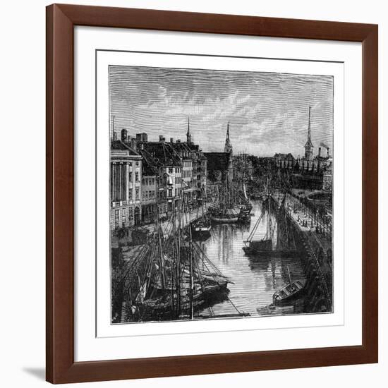 The Harbour, Copenhagen, Denmark-null-Framed Giclee Print