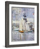 The Harbour, Deauville, Normandy, 1912-Paul Cesar Helleu-Framed Giclee Print