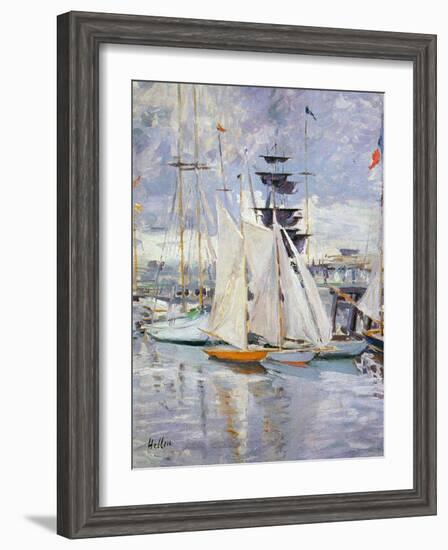 The Harbour, Deauville, Normandy, 1912-Paul Cesar Helleu-Framed Giclee Print