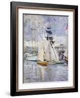 The Harbour, Deauville, Normandy, 1912-Paul Cesar Helleu-Framed Giclee Print