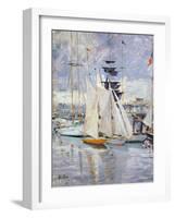 The Harbour, Deauville, Normandy, 1912-Paul Cesar Helleu-Framed Giclee Print