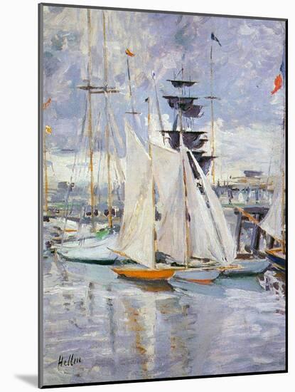 The Harbour, Deauville, Normandy, 1912-Paul Cesar Helleu-Mounted Giclee Print
