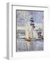 The Harbour, Deauville, Normandy, 1912-Paul Cesar Helleu-Framed Giclee Print